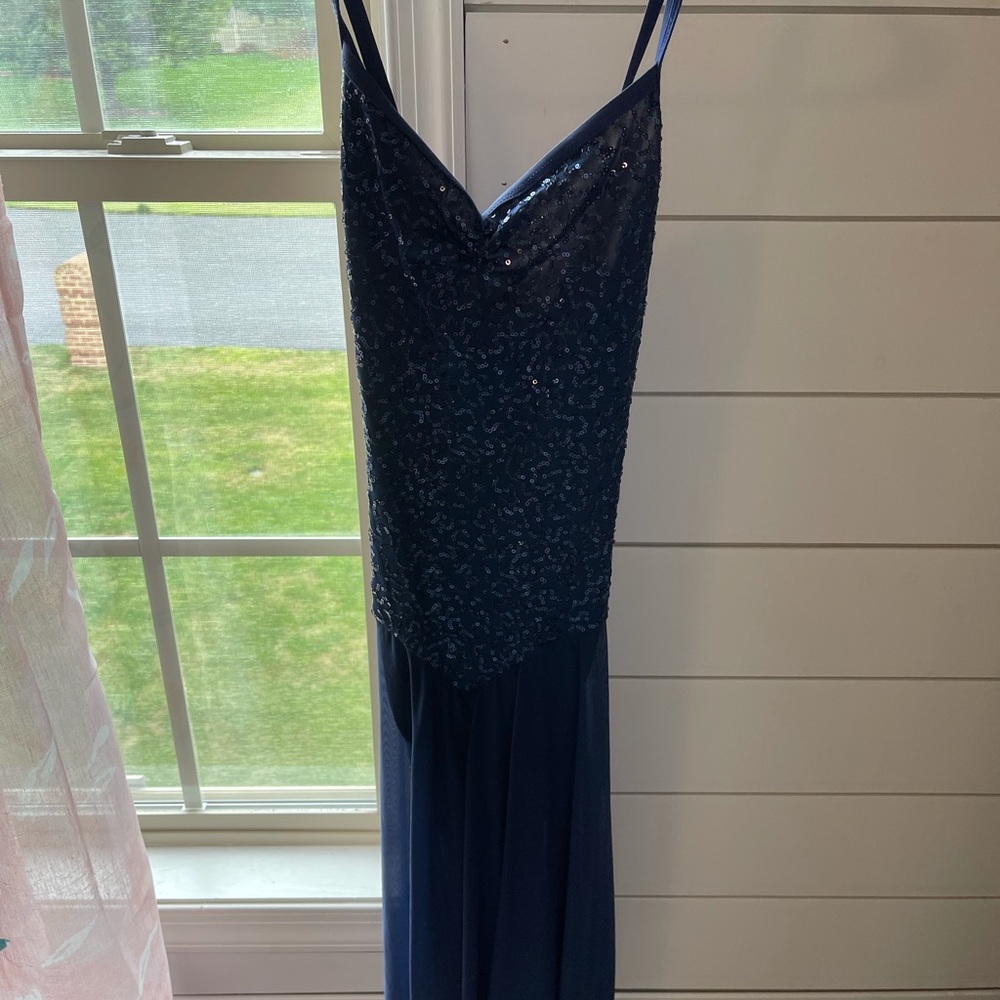 Dark Blue Sequence Lyrical Costume